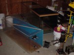 tru vu 100G sump showing drilled side, 240G tank in the background