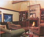 nice home theatre. not the best of the bunch, but something i may target w/ a plasma above the fireplace and an aquarium in the room too - Audio Video Interiors, April 2003