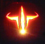 Man, the camera caught that candle *just* right! The quake logo came out GREAT! My best friend Bobby helped w/ it.. Thx dude!