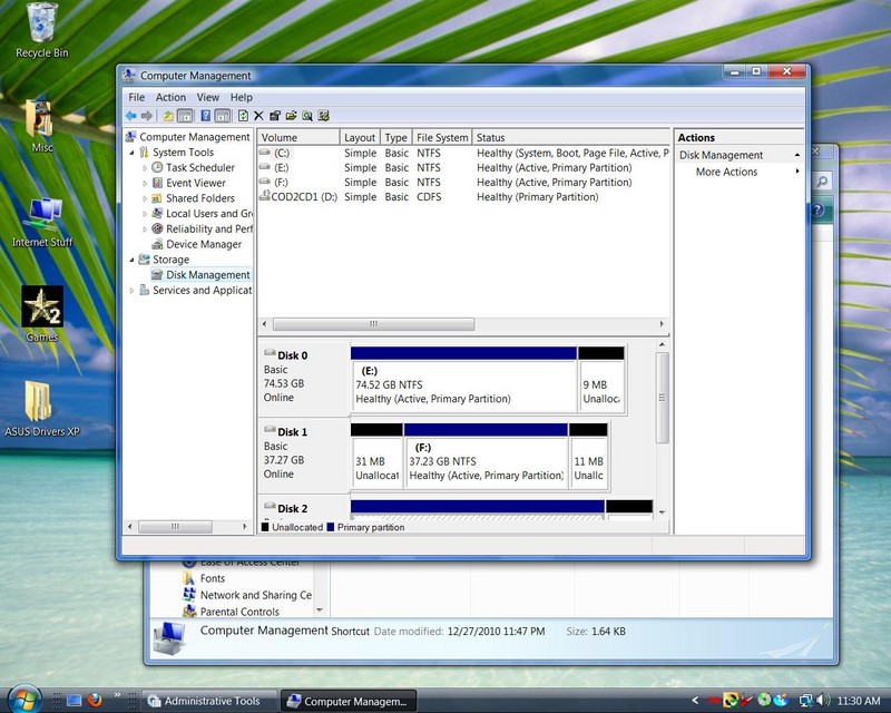 Disk Management 7-16-2011