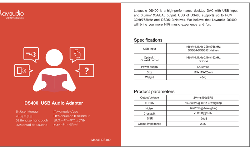 DS400 Specs