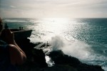 Think this was called the 'blow hole'. A spot in the rock that water would crash against and shoot up real high like a whale spitting out water.