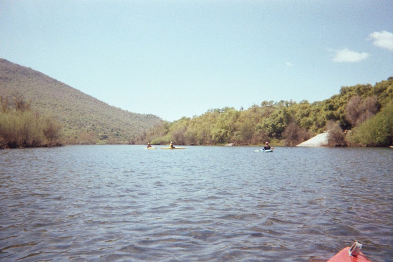 Here's a river shot, it was mostly smooth, but we did get into some whitewater. Our cameras were NOT out then though, heh!