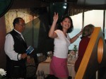 Priscilla getting in on the waiter-dancing-action!