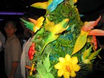 These birds are made out of mango fruit!