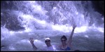 Who Dah? and Mrs. Who Dah? playin in the falls in Jamaica! I was sunburned pretty bad that day, had to wear a shirt, heh!